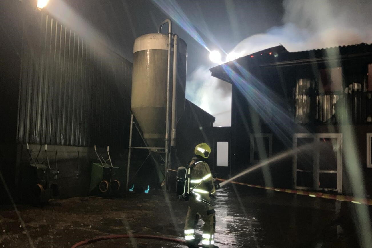 Brand in houtwerkplaats